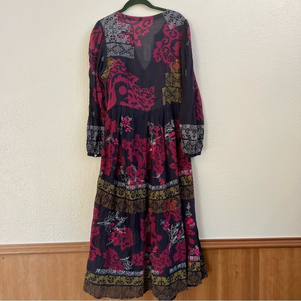 NWT Sundance Flores de Colca cotton/silk boho dress - Picture 4 of 12